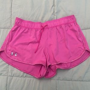 pink under armour shorts